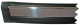 Trim moulding, Bumper rear middle chrome-black 1372334 (1018613) - Volvo 200