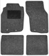 Floor accessory mats Needle felt black-grey consists of 4 pieces  (1019103) - Volvo S40, V40 (-2004)