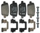 Brake pad set Rear axle 30794553 (1019618) - Volvo S80 (2007-), V70 (2008-), XC70 (2008-)