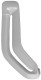 Cover, Safety belt left B-pillar grey granite 39966529 (1020085) - Volvo S60 (-2009), S80 (-2006), V70 P26 (2001-2007), XC70 (2001-2007), XC90 (-2014)