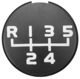 Symbol, Shift knob cap 1209361 (1021118) - Volvo 200, 300, 700, 900