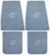Floor accessory mats Rubber grey consists of 4 pieces 279632 (1021265) - Volvo PV