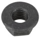 Lock nut all-metal with Collar with metric Thread M12 Zinc-coated