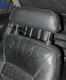 Upholstery Front seat Head rest Leather black