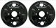 Brake Mounting Plate Front axle Kit for both sides  (1021701) - Volvo 120 130