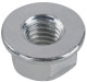 Lock nut all-metal with Collar with metric Thread M8 Zinc-coated