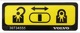 Information sign Child lock Door rear 30734555 (1021970) - Volvo 850, 900, C70 (-2005), S60 (-2009), S70, V70, V70XC (-2000), S90, V90 (-1998), V70 P26, XC70 (2001-2007), XC90 (-2014)