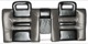 Upholstery Rear seat Back rest black-grey 1376215 (1022263) - Volvo 700