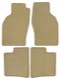 Floor accessory mats Velours beige consists of 4 pieces  (1022523) - Saab 9-3 (-2003)