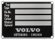 Identification plate  (1022882) - Volvo 120, 130, 220, 140, 164, P1800, P1800ES, PV
