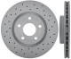 Brake disc Front axle perforated internally vented Sport Brake disc 31471819 (1026726) - Volvo C30, C70 (2006-), S40, V50 (2004-)