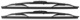 Wischerblatt für Frontscheibe schwarz Satz für beide Seiten  (1027385) - Saab 95, 96, Sonett III