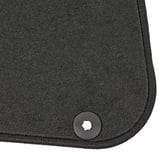 Fußmattensatz Velours schwarz bestehend aus 4 Stück