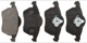Brake pad set Front axle 31262795 (1027908) - Volvo C70 (-2005), S70, V70, V70XC (-2000)