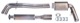 Sports silencer set Stainless steel from Catalytic converter  (1028073) - Volvo S60 (-2009)
