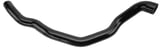 Radiator hose lower black Silicone