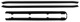 Klebefolie Tür Seitenteil Shadow Line Satz für beide Seiten  (1029305) - Volvo 200