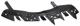 Mounting bracket, Bumper front right 12786311 (1030119) - Saab 9-3 (2003-)