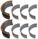 Main bearings shells, Crankshaft 0,25 mm Kit  (1030161) - Saab 95, 96, Sonett III, Sonett V4