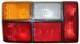 Combination taillight left with Fog taillight red-orange-white 1235200 (1030501) - Volvo 200