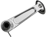 Türöffner innen silber-schwarz lackiert