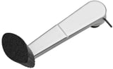 Türöffner innen silber-schwarz lackiert