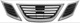 Gitter, Kühlergrill Turbo X mit Emblem Satz 3 -teilig 12829572 (1030911) - Saab 9-3 (2003-)