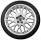Wheel Center Cap chrome-black for Genuine Light alloy rims 
