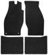 Floor accessory mats Velours black consists of 4 pieces  (1032115) - Saab 99