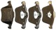 Brake pad set Front axle 31262503 (1032772) - Volvo S60 (-2009), S80 (-2006), V70 P26, XC70 (2001-2007)
