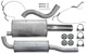 Sports silencer set Stainless steel from Catalytic converter  (1032854) - Volvo 700, 900