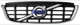 Radiator grill with Emblem black 30764556 (1033530) - Volvo XC60 (-2017)