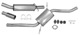 Sports silencer set Stainless steel from Catalytic converter  (1036917) - Volvo 850, C70 (-2005), S70, V70 (-2000)