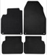 Floor accessory mats Textile black consists of 4 pieces 12824103 (1037332) - Saab 9-3 (2003-)