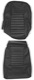 Bezug, Polster Vordersitze Sitzfläche Rückenlehne Kunstleder Leder schwarz Satz für einen Sitz  (1037810) - Volvo P1800