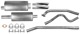 Sports silencer set from Manifold  (1037949) - Volvo P1800