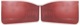 Interior door panel red Kit for both sides  (1038255) - Volvo 120 130