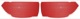 Türverkleidung oben rot Satz für beide Seiten  (1038264) - Volvo P1800