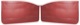 Interior door panel red Kit for both sides  (1038272) - Volvo 120 130