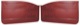 Interior door panel red Kit for both sides  (1038277) - Volvo 120 130