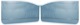 Türverkleidung blau Satz für beide Seiten  (1038278) - Volvo 120 130