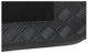 Trunk mat black Synthetic material Rubber