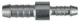 Hose connector 6 mm 8 mm Metal  (1040689) - universal 