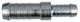 Schlauchverbinder 8 mm 12 mm Metall  (1040691) - universal 