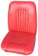 Bezug, Polster Vordersitze Sitzfläche Rückenlehne rot Satz für einen Sitz  (1040770) - Volvo P1800