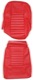Bezug, Polster Vordersitze Sitzfläche Rückenlehne rot Satz für einen Sitz  (1040780) - Volvo P1800