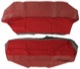 Bezug, Polster Rückbank Sitzfläche Rückenlehne rot Satz  (1040793) - Volvo PV