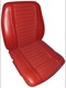 Bezug, Polster Vordersitze Sitzfläche Rückenlehne Kunstleder rot Satz für einen Sitz  (1040795) - Volvo 120 130