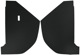 Innenverkleidung A-Säule schwarz Pappe Satz für beide Seiten  (1040812) - Volvo 120 130 220