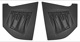 Interior panel A-pillar black Kit for both sides  (1040822) - Volvo P1800